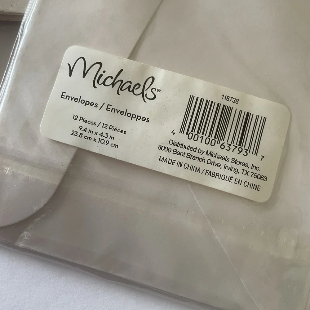 Michael’s Craft Stores  Christmas Envelopes NWT LOT OF 9 PACKAGES